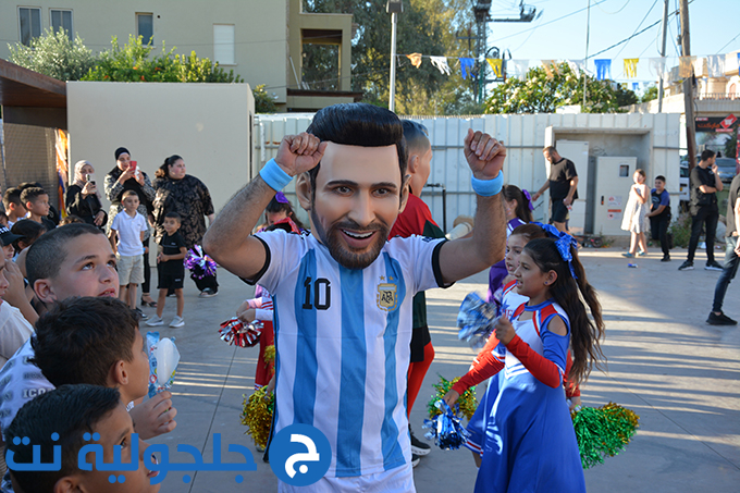موكب كأس العالم المتجول في جلجولية برعاية جمعية غيث